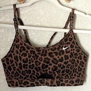 Nike leopard print sports bra
